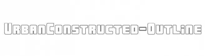 UrbanConstructed-Outline  Скачать бесплатные шрифты