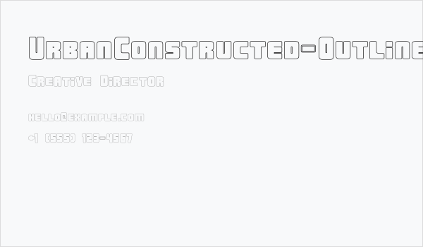 UrbanConstructed-Outline Business Card