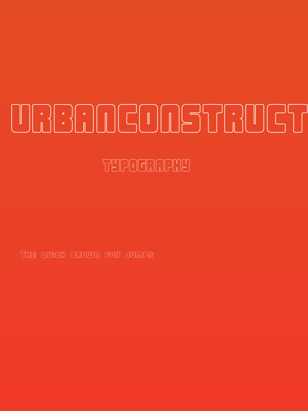 UrbanConstructed-Outline Poster