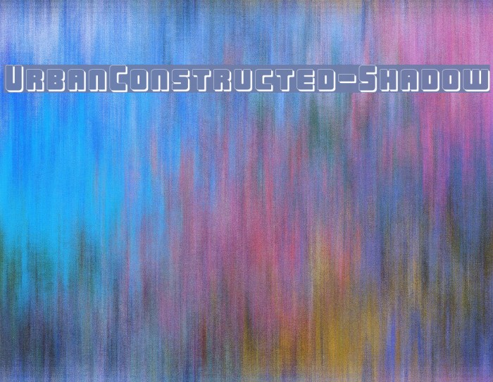 UrbanConstructed-Shadow Font examples
