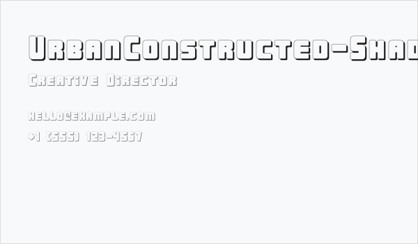 UrbanConstructed-Shadow Business Card