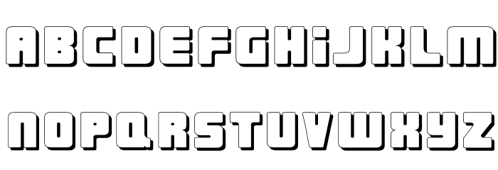 UrbanConstructed-Shadow Font LOWERCASE
