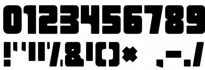 UrbanConstructed Font OTHER CHARS