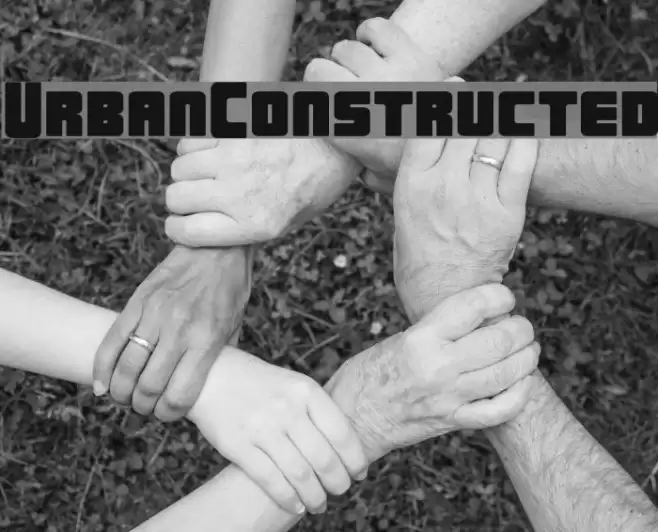 UrbanConstructed Font examples