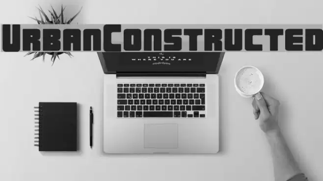 UrbanConstructed Font examples