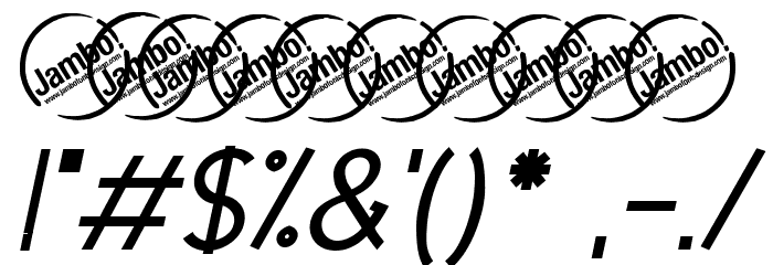 UrbanElegance-BoldItalic Font OTHER CHARS