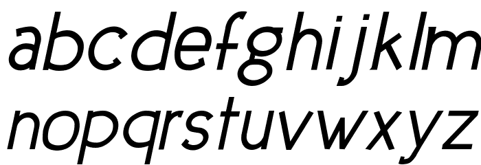 UrbanElegance-BoldItalic Font LOWERCASE