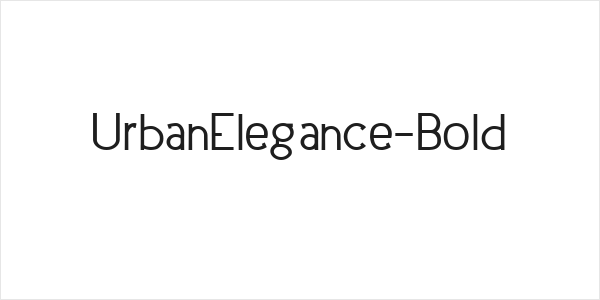 UrbanElegance-Bold Logo
