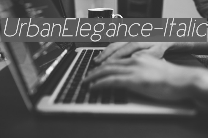 UrbanElegance-Italic Font examples
