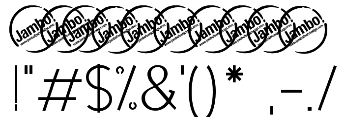 UrbanElegance Font OTHER CHARS