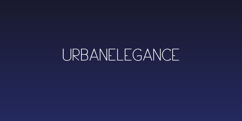 UrbanElegance Social Header