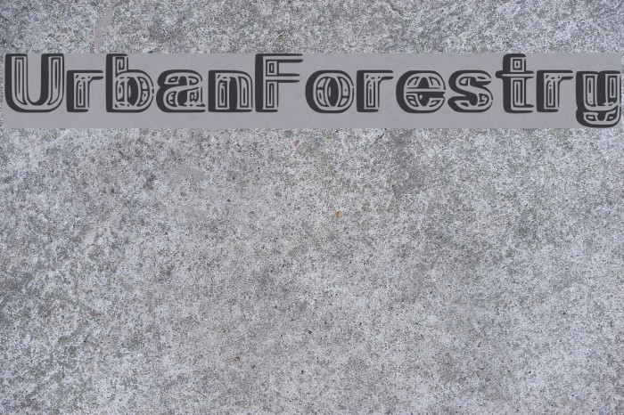 UrbanForestry Example 2