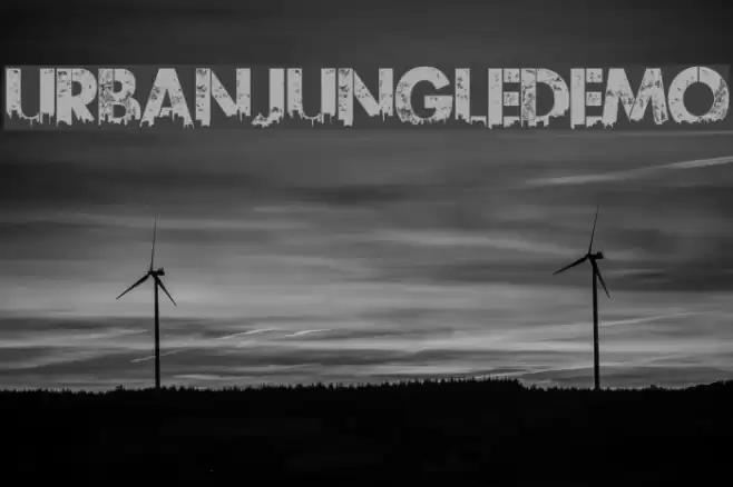 UrbanJungleDEMO Font examples