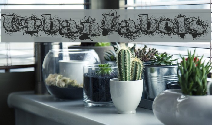 UrbanLabels Font examples