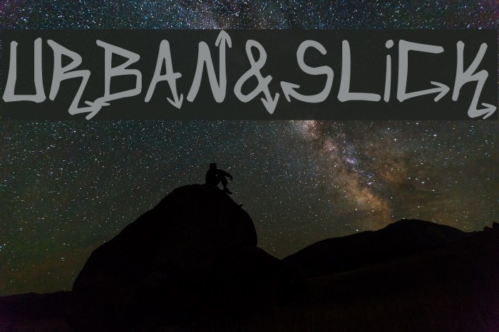 Urban&Slick Font examples