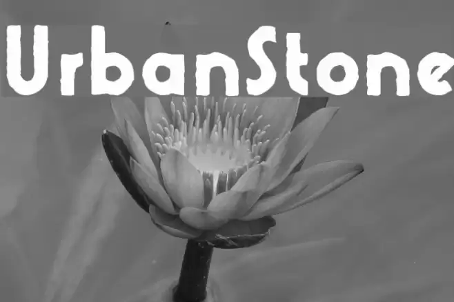 UrbanStone Font examples