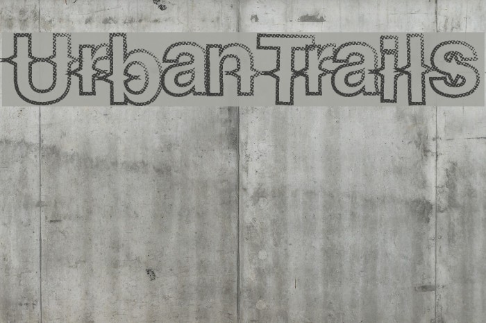 UrbanTrails Font examples