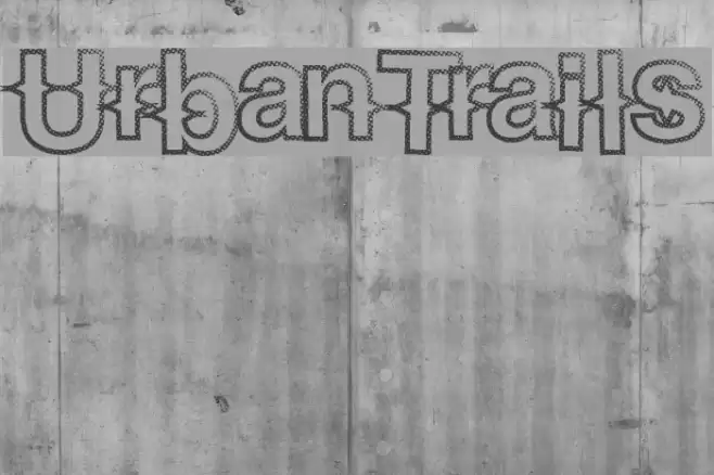 UrbanTrails Font examples