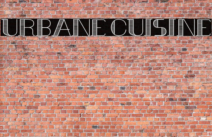 Urbane Cuisine Font examples