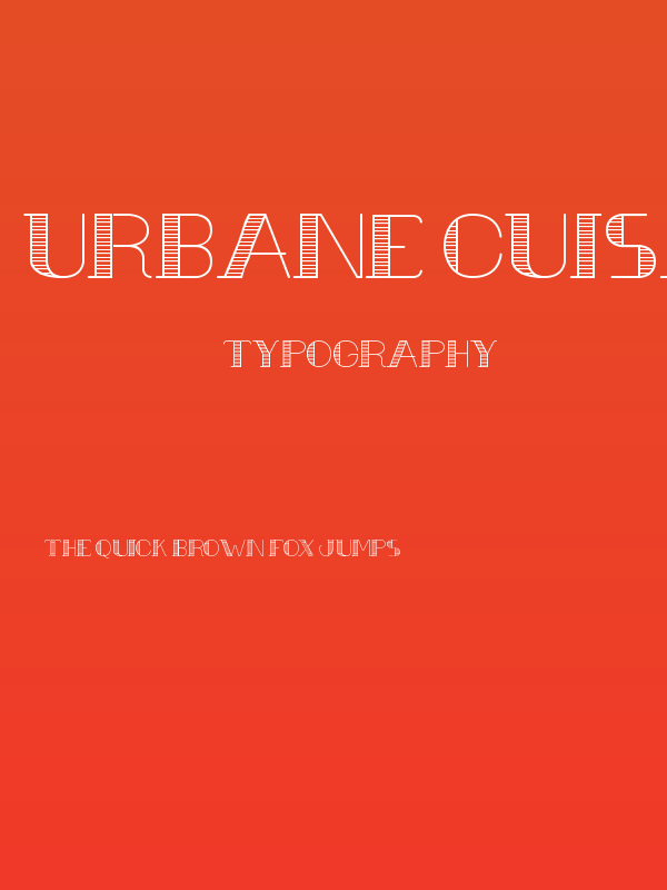 Urbane Cuisine Poster