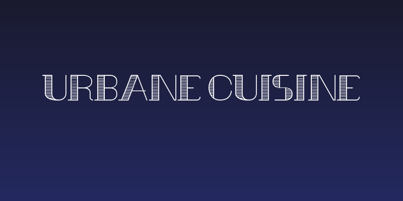 Urbane Cuisine Social Header