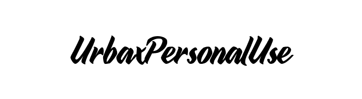 UrbaxPersonalUse  Frei Schriftart Herunterladen