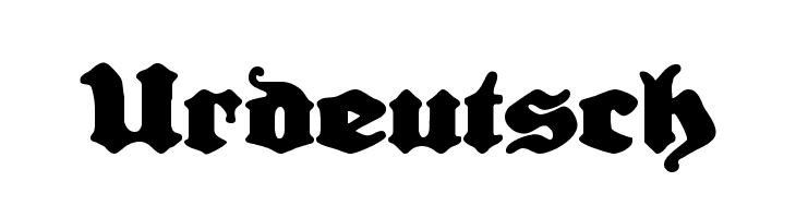 Urdeutsch Caratteri