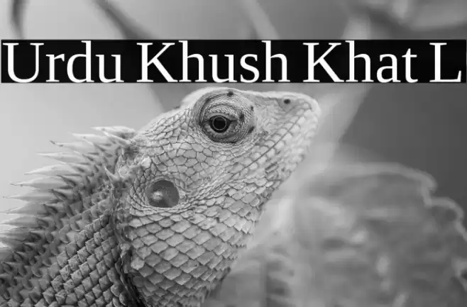 Urdu Khush Khat L Font examples