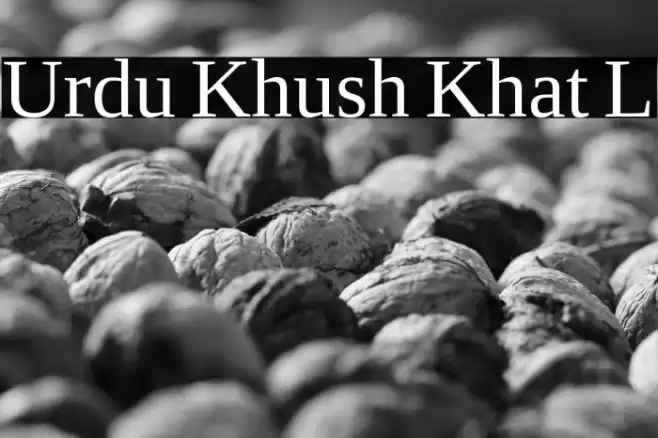Urdu Khush Khat L Font examples