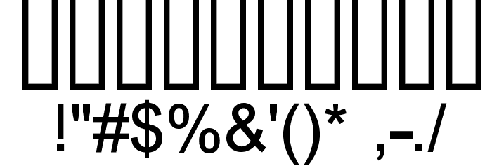 Urdu Naskh Asiatype Font OTHER CHARS