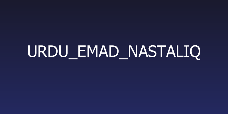 Urdu_Emad_Nastaliq Social Header