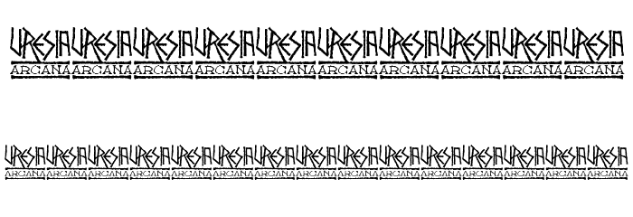 Uresia Arcane Sampler Font OTHER CHARS