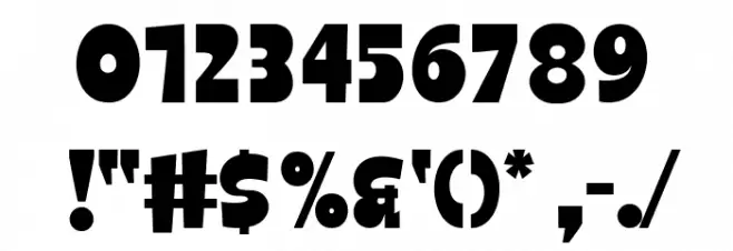 Urgent Burger Font OTHER CHARS