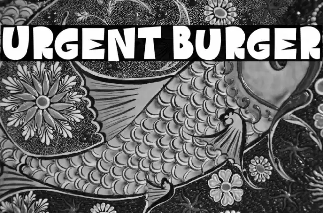 Urgent Burger Font examples