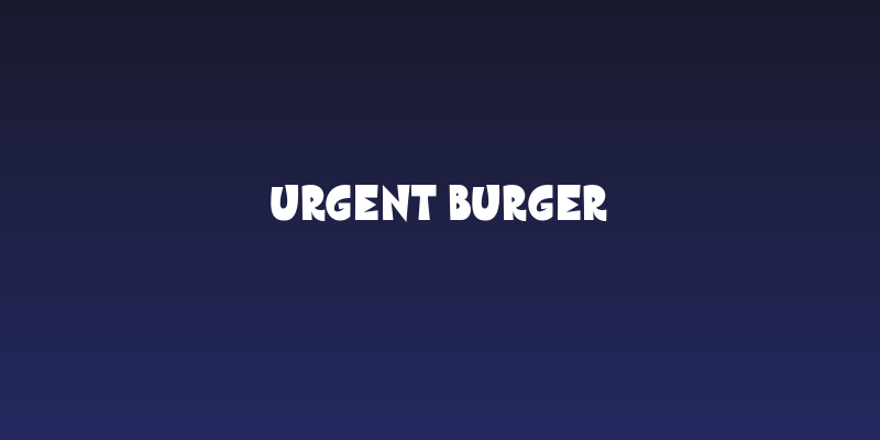 Urgent Burger Social Header