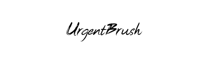 UrgentBrush  Free Fonts Download