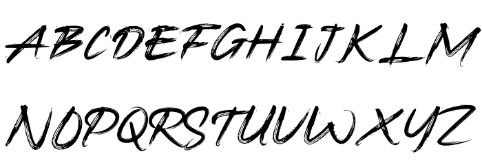 UrgentBrush Font OTHER CHARS