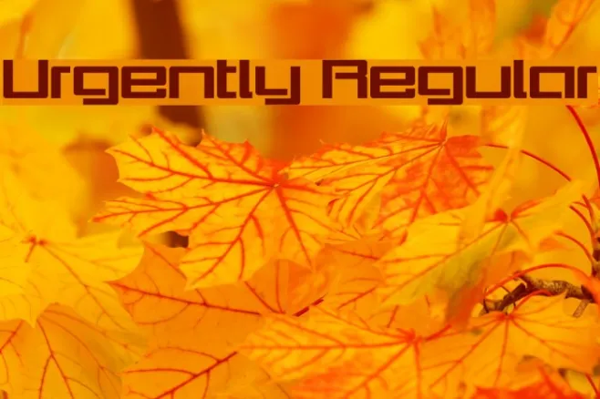 Urgently Regular Example 2