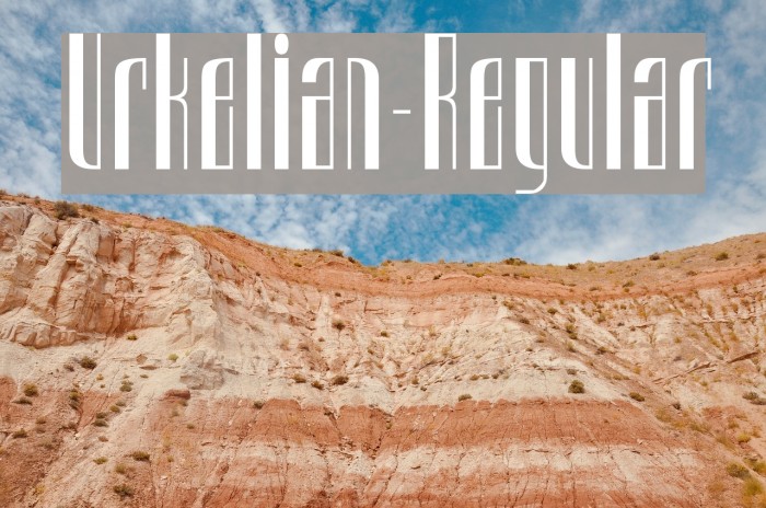 Urkelian-Regular Font examples