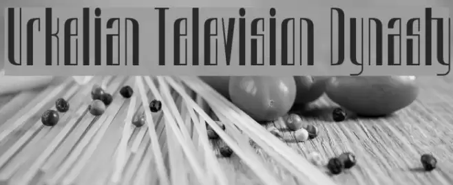 Urkelian Television Dynasty Fonte examples