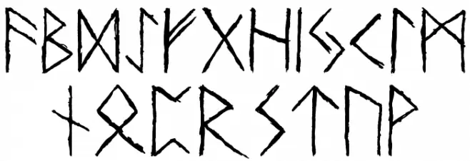 Urnordiska Runor 字体 大写