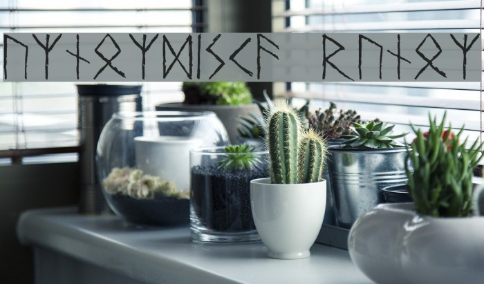 Urnordiska Runor Font examples