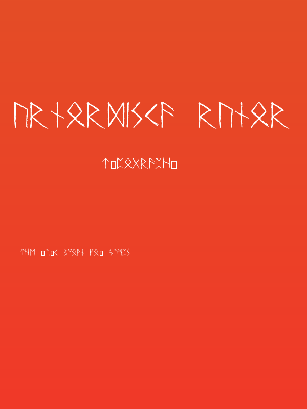 Urnordiska Runor Poster