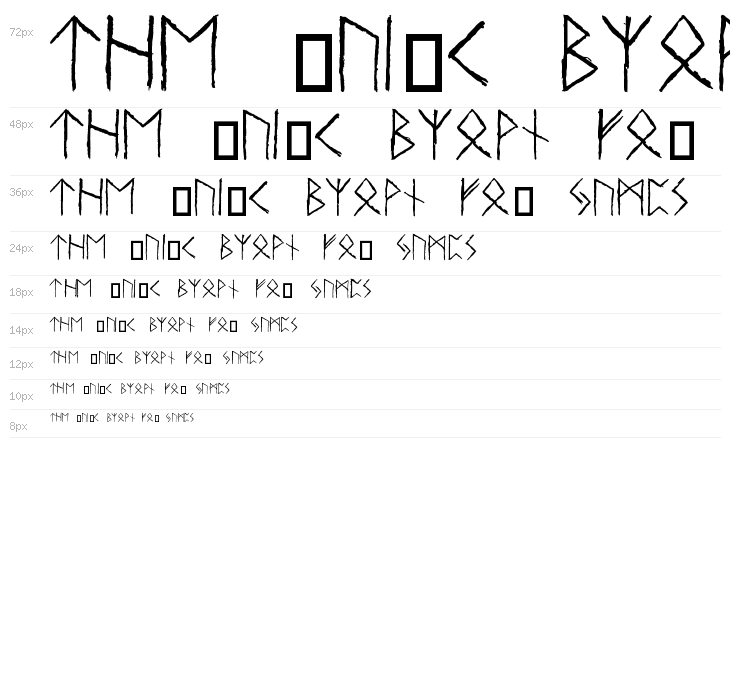 Urnordiska Runor Waterfall