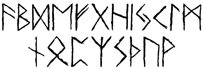 Urnordiska Runor Font LOWERCASE