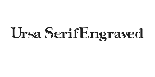 Ursa SerifEngraved Logo