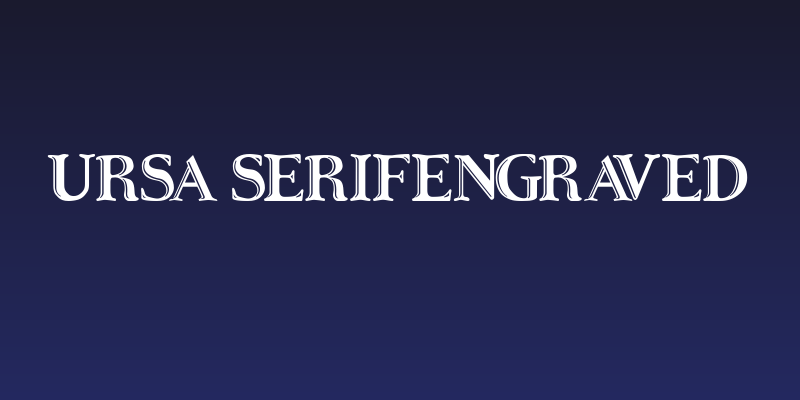 Ursa SerifEngraved Social Header