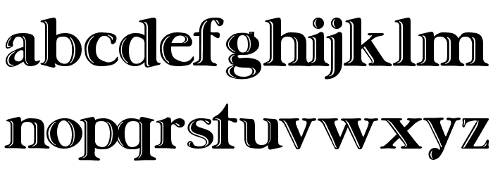 Ursa SerifEngraved Schriftart Kleinbuchstaben