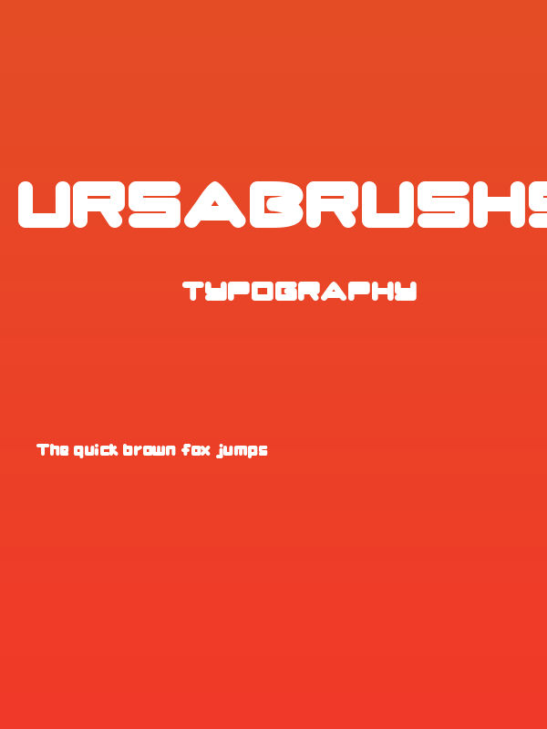 UrsaBrushSans Poster