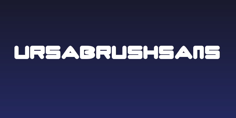 UrsaBrushSans Social Header